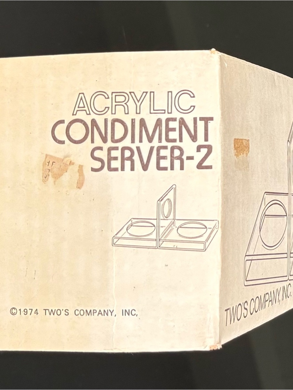 Two's Company Acrylic Condiment Server - 2 - Picture 2 of 16